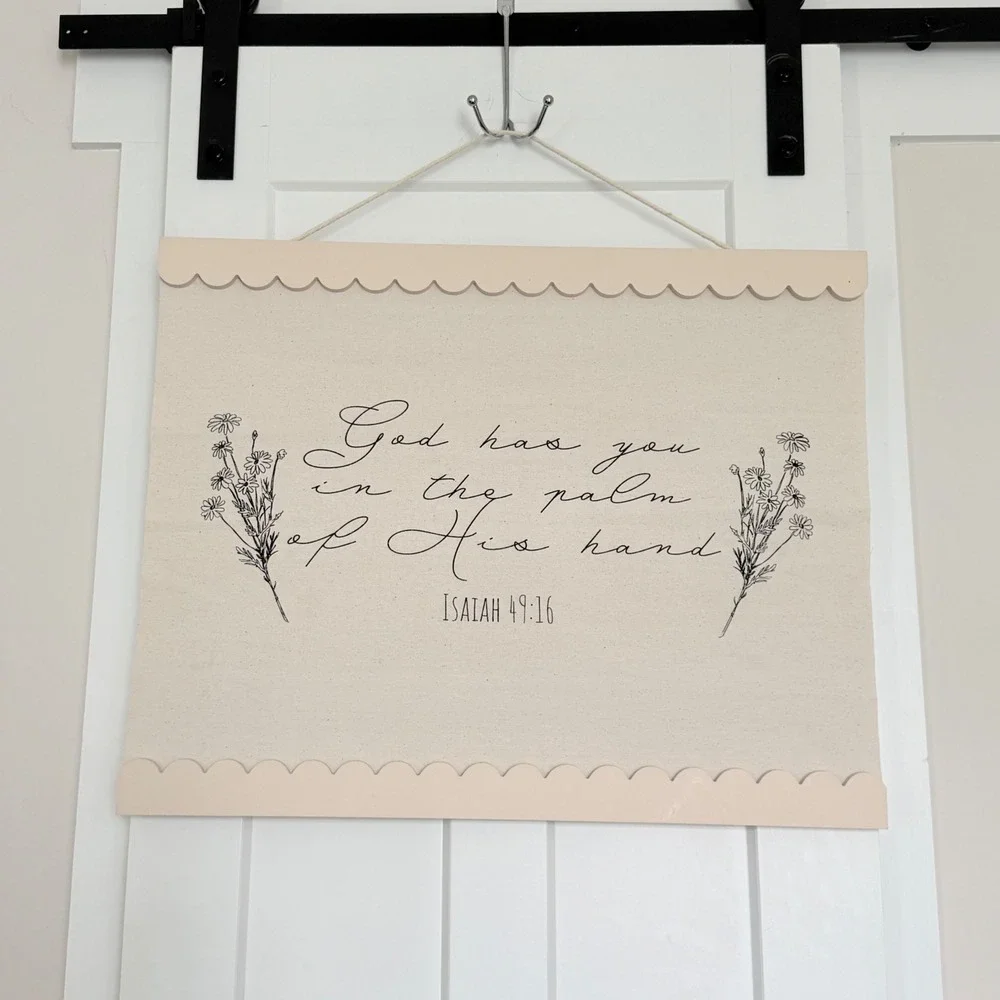 Isaiah 49:16 Wall Hanging God Has You‎ Scripture Canvas Farmhouse Decor